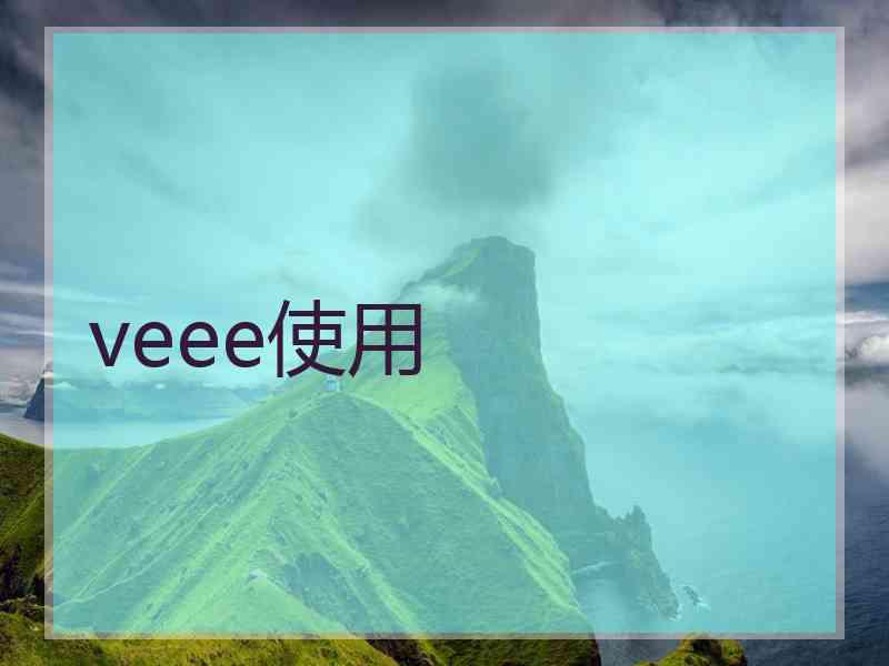 veee使用