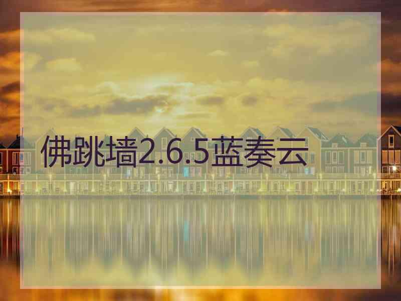 佛跳墙2.6.5蓝奏云