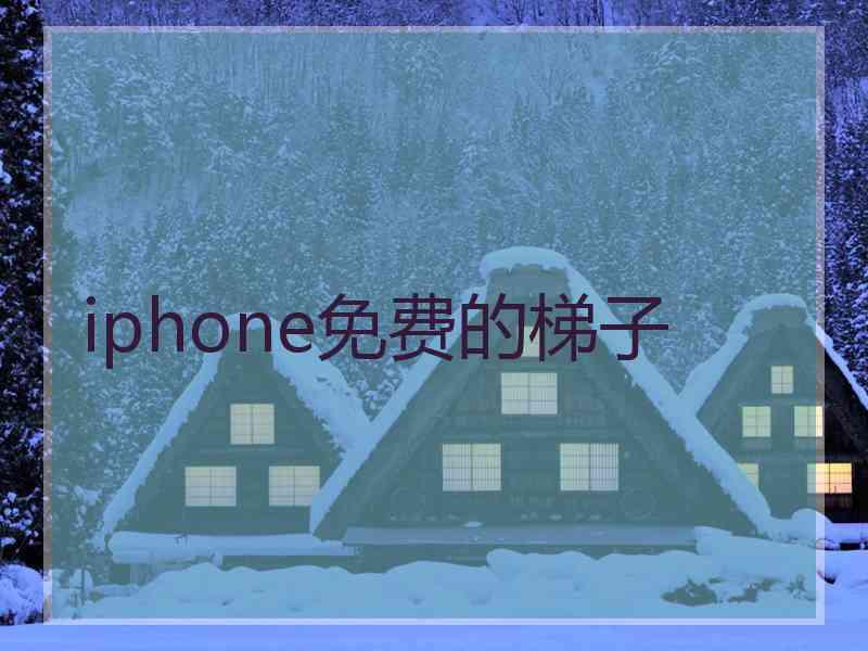 iphone免费的梯子