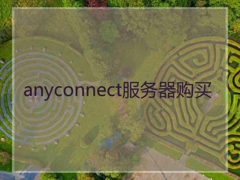 anyconnect服务器购买