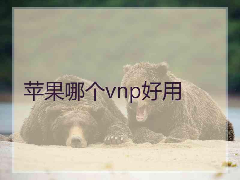 苹果哪个vnp好用